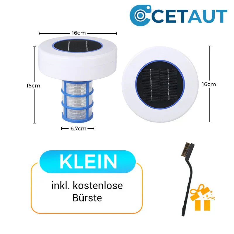 Kristallklarer Pool – ohne Chemie, mit Solarenergie! 🌞SOLARBETRIEBENER SCHWIMMENDER POOL-IONISATOR