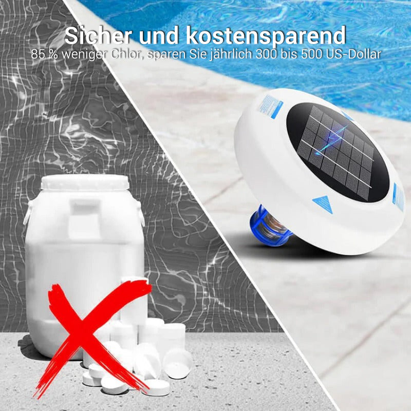 Kristallklarer Pool – ohne Chemie, mit Solarenergie! 🌞SOLARBETRIEBENER SCHWIMMENDER POOL-IONISATOR