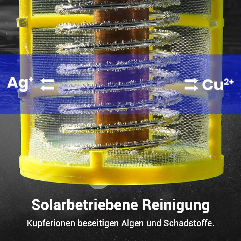 Kristallklarer Pool – ohne Chemie, mit Solarenergie! 🌞SOLARBETRIEBENER SCHWIMMENDER POOL-IONISATOR