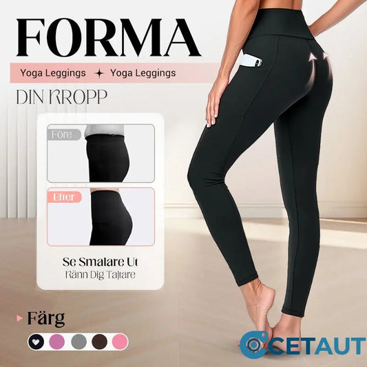 2025 SCHNÄPPCHEN 50% RABATT🌸Hohe Taille Po-Lifting Bauch-Kontrolle Formende Workout-Leggings mit Seitentasche
