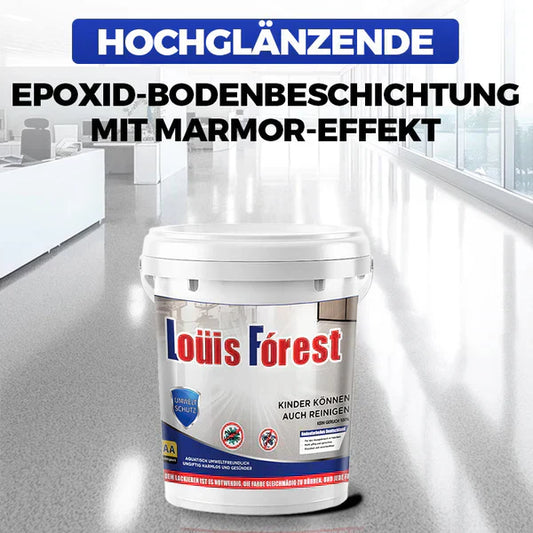 ✨Neu eingetroffen✨Hochglänzende Epoxid-Bodenbeschichtung mit Marmor-Effekt💎🏡