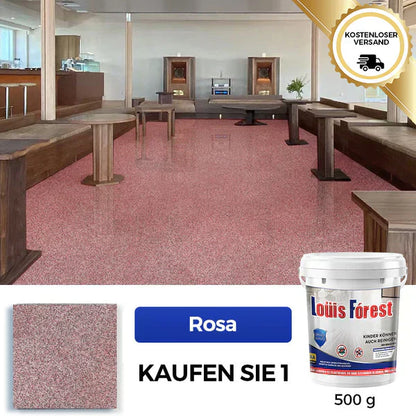 ✨Neu eingetroffen✨Hochglänzende Epoxid-Bodenbeschichtung mit Marmor-Effekt💎🏡