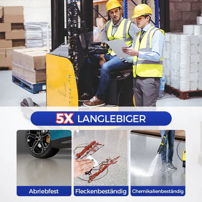 ✨Neu eingetroffen✨Hochglänzende Epoxid-Bodenbeschichtung mit Marmor-Effekt💎🏡