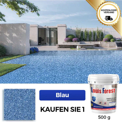 ✨Neu eingetroffen✨Hochglänzende Epoxid-Bodenbeschichtung mit Marmor-Effekt💎🏡