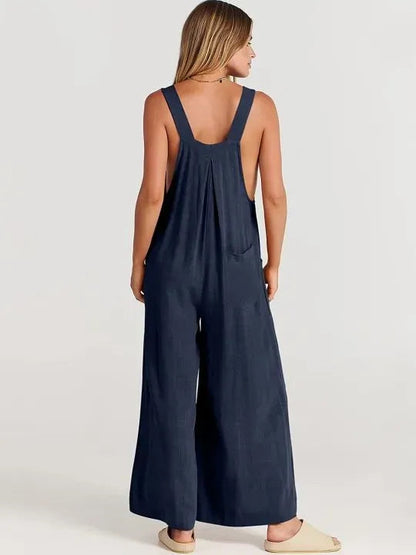⏳Zeitlich begrenztes Special⏰Plus Size Wide Leg Overalls Jumpsuit