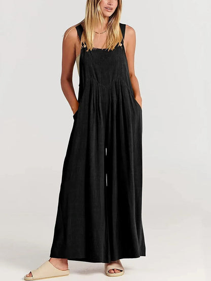 ⏳Zeitlich begrenztes Special⏰Plus Size Wide Leg Overalls Jumpsuit