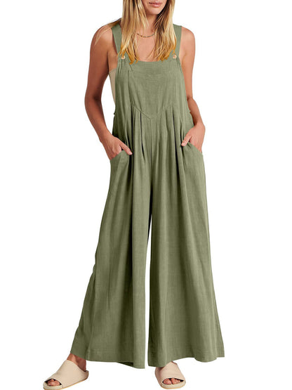 ⏳Zeitlich begrenztes Special⏰Plus Size Wide Leg Overalls Jumpsuit