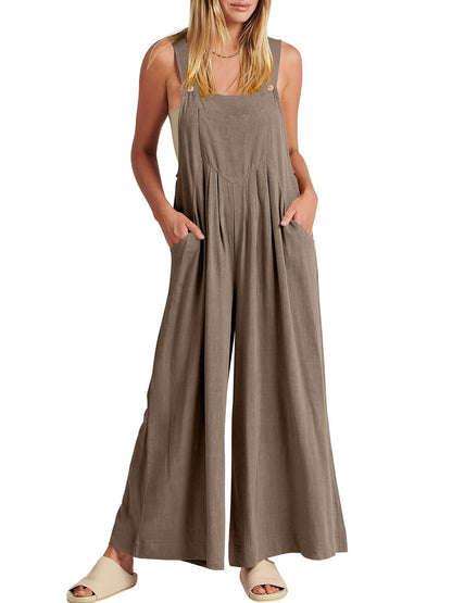 ⏳Zeitlich begrenztes Special⏰Plus Size Wide Leg Overalls Jumpsuit