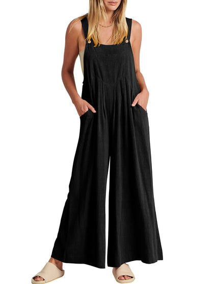 ⏳Zeitlich begrenztes Special⏰Plus Size Wide Leg Overalls Jumpsuit