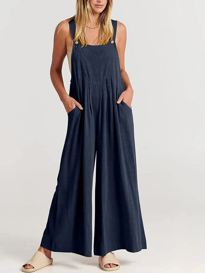 ⏳Zeitlich begrenztes Special⏰Plus Size Wide Leg Overalls Jumpsuit