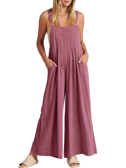 ⏳Zeitlich begrenztes Special⏰Plus Size Wide Leg Overalls Jumpsuit