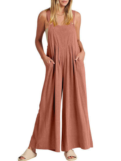 ⏳Zeitlich begrenztes Special⏰Plus Size Wide Leg Overalls Jumpsuit