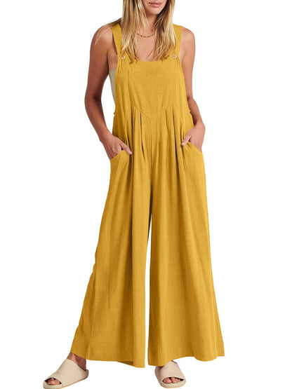 ⏳Zeitlich begrenztes Special⏰Plus Size Wide Leg Overalls Jumpsuit