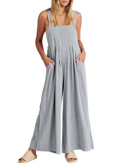 ⏳Zeitlich begrenztes Special⏰Plus Size Wide Leg Overalls Jumpsuit