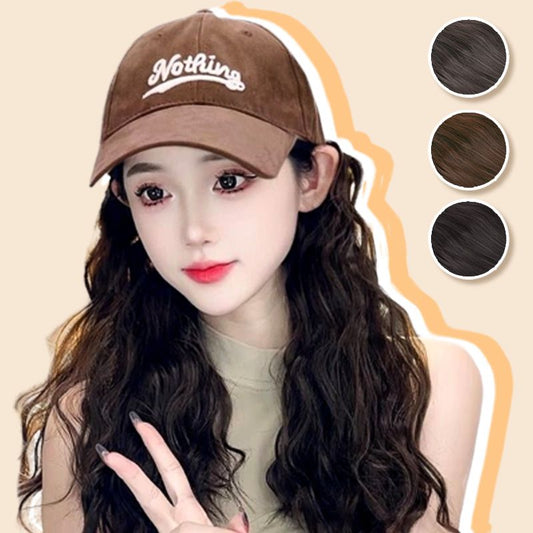 [Stylish Gift] Baseball Cap with Hair Extensions