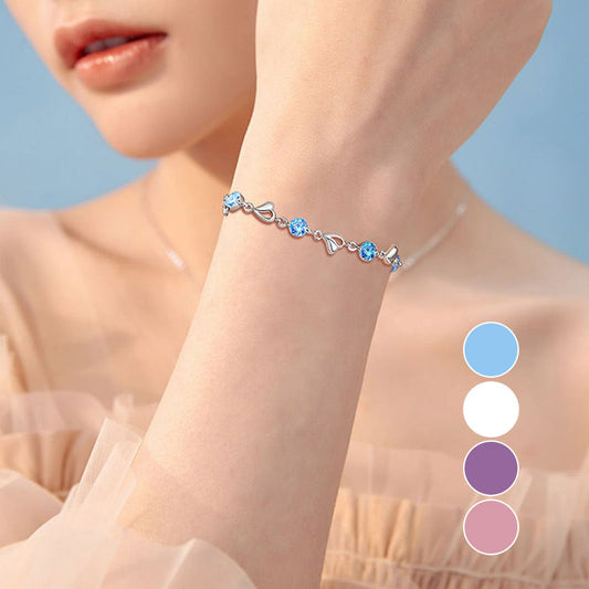 [Heart of the Ocean] Sweet Sparkling Zirconia Bracelet