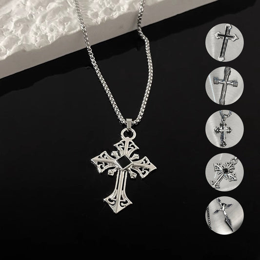 Unisex Trendy Cross Necklace