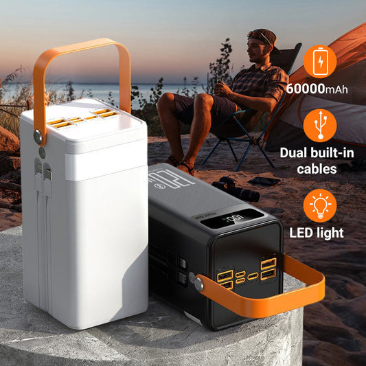 Portable Fast Charging Power Bank with LED Light