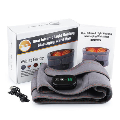 Dual Infrared Light Heating Massage Waist Belt