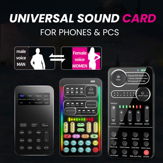 Universal Sound Card for Phones & PCs