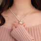 🔥50% OFF🔥Vintage Elegant Zirconia Imitation Pearl Necklace & Earrings