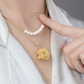 ⏳Time-limited Special⌛3D Rose & Pearl Double Layered Necklace (2 set suits)