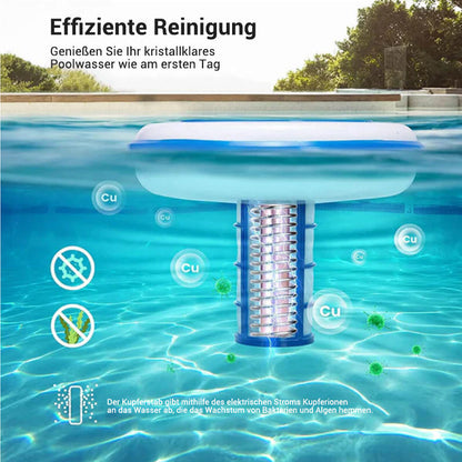 Kristallklarer Pool – ohne Chemie, mit Solarenergie! 🌞SOLARBETRIEBENER SCHWIMMENDER POOL-IONISATOR