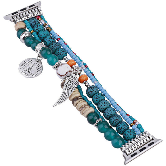 Boho Uhrenarmband mit Flügel-Verzierung⌚